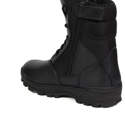 xhugoy XHUGOYBlack Genuine Leather Military Men's Desert Boots For Men image 5