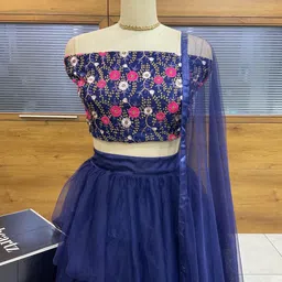 payu Self Design Semi Stitched Lehenga Choli image 3