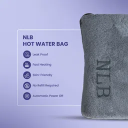aelency Pain relief hot water bag electric, hot bag for periods, heating bag for cramps reusable & Quick heating hot bag electric 1.04 L Hot Water Bag image 5