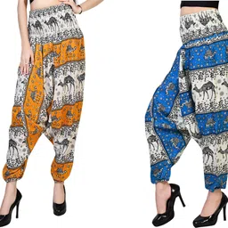 letz dezine Printed Rayon Women Harem Pants-picture-39