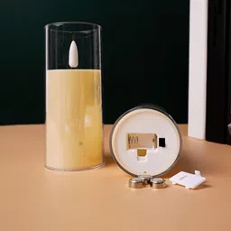 adorazone Pillar Candles | Flameless & Smokeless Battery Operated Glass Look LED |Large Candle image 5