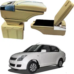 oshotto PU Leather AR-02 Car Armrest Console Box For Dzire 2008-2016 Beige Car Armrest-picture-13