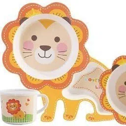 venimall Baby Tableware Set, Eco Frinedly Bamboo Fiber Dinner - Bamboo Fiber-picture-25