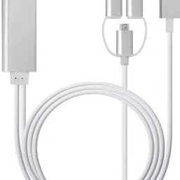 microware TV-out Cable 3 in1 HDMI Adapter Type-C/Lightning/Micro USB to HDMI, Mirroring Phone to HDTV-picture-10