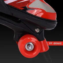 orayan Roller Skates with Break for Boys and Girls Adjustable Inline Skating Shoe Skates - Size 7-10 UK image 5
