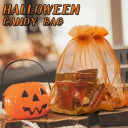 brown leaf Women Orange Potli image 4