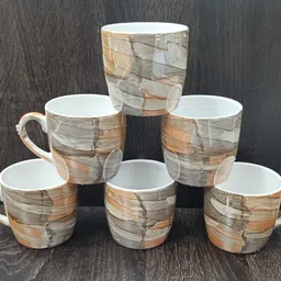 love unlimited Pack of 6 Bone China blc lauster-02 shushil-04e/Gifts, 140 ML-picture-20