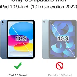 TECHSHIELD Tempered Glass Guard for Apple iPad 10th Generation/iPad 11th Gen (A16 11-inch 2025/10.9 inch 2022) image 2