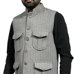 bhstyle Solid Men Waistcoat image 4