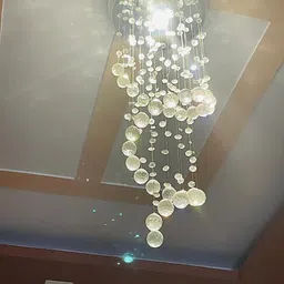 ganeshart Crystal Chandelier For Living room Ceiling Led Light 9InchSpiral cc010c Chandelier Ceiling Lamp image 3