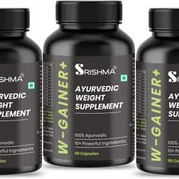 srishma W-Gainer+ I New and improved formula I The Ultimate I Ayurvedic Weight Gainers-picture-16