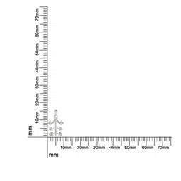 avsar Avsar BIS Hallmark AVP1212WB 14kt Cubic Zirconia White Gold Pendant image 3