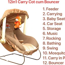 evolife Multi Purpose Kids Carry Cot, Infant Car Seat image 4