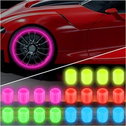 jk beauty Plastic Tyre Valve Cap for Car image 3