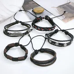 driara Leather Bracelet Set image 3