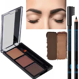 Instant Eyebrow Powder Cake Palette Eyebrow Pencil Black 8 g-image-9