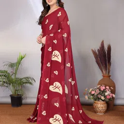 housofcommon Floral Print Daily Wear Georgette Saree image 2