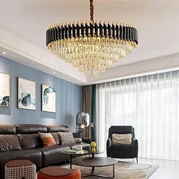 maginato 800mm Black Gold Chandelier @4 Chandelier Ceiling Lamp image 4