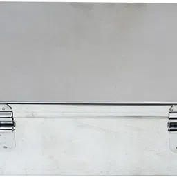 gvanys Stainless Steel Storage Boxes, Cash Peti, Pooja Peti,Safe Locker Box -7 Inch Box Cash Box image 3