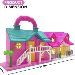 snm97 Dream Funny House Play Set Doll House Set for Boys and Girls_53 image 2