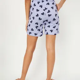 max Printed Women Blue Basic Shorts image 2
