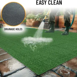 shree paras Artificial Grass Floor Mat image 4