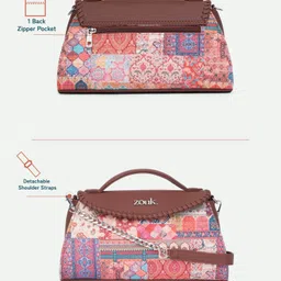 zouk Multicolor Women Sling Bag Saisha Sling Bag - Kutch Gamthi image 5