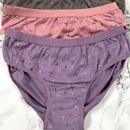 fiveflag Pack of 3 Women Hipster Multicolor Panty-picture-15