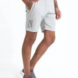 cross spirit Solid Men Grey Sports Shorts image 2