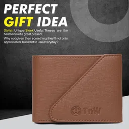 tnw lifestyle Men Casual Tan Artificial Leather Wallet image 4