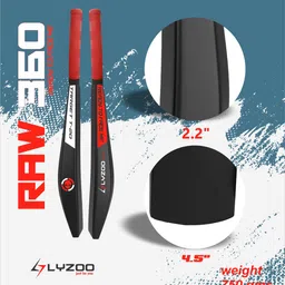 lyzoo Smasher Hard PVCFull Size Plastic Cricket Bat first Grade Heavy Duty Plastic Bat PVC/Plastic Cricket Bat For 15+ Yrs image 5