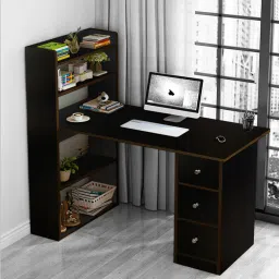 kawachi Loa Writing Table In Brown Finish image 1