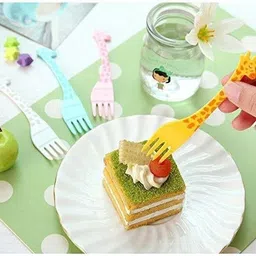 sbaprime Disposable Plastic Baby Fork, Dessert Fork, Fruit Fork, Salad Fork image 3
