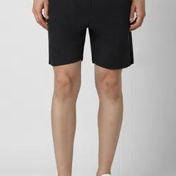 van heusen Solid Men Black Regular Shorts-picture-19