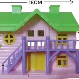 aktoon toys Funny House Play Set Lovely Classic Shape Playset with Furniture & Accessories image 4