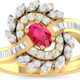 PC Jeweller The Cormac 22kt Ruby Yellow Gold ring-image-96