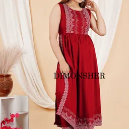 dimonsher Women Cotton Rayon Kurta Pant Set image 3