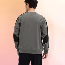 hrx by hrithik roshan Men Full Sleeve Color Block Sweatshirt image 4