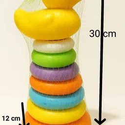 toybaazi Colorful Duck Stacking Rings Baby Toy – Educational Stacking Toy for Kids-picture-20