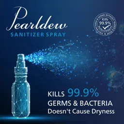 pearldew Sanitizer Spray (Sea Breeze) | Aloe & Neem | Paraben Free 500 ml Hand Sanitizer image 3