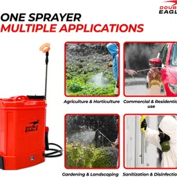 double eagle Spray Machine - Battery Operated Spraying Pump For Agriculture & Garden, 12V 8Ah 12 L Backpack Sprayer image 5