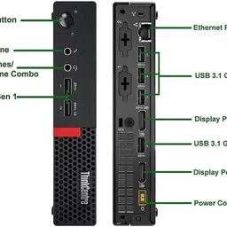 JAIPUR COMPUTER Intel Core i7-6700 [4 Cores, 8 Threads, 3.40 GHz] - ThinkCentre Desktop [JME] Core™ i7 (6th Generation) (32 GB RAM/Intel UHD 530 Graphics/1 TB SSD Capacity/Windows 11 Pro) Mini Tower with MS Office image 4