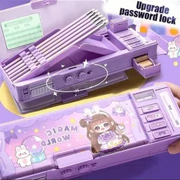 awejoy Password Geometry Box-Kids Geometry Box Kit, Mathematical Box, Birthday Gift Set Geometry Box image 2