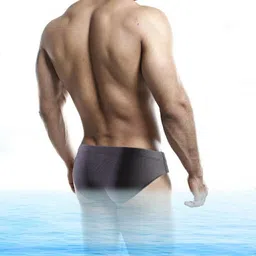 lycot Solid Men Black Swimsuit image 2