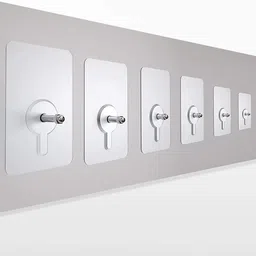 kn inc Pack of 5 Bolt Screw Sticker Hook for Washroom Kitchen Hall, Strong & Durable Hook 5-picture-22