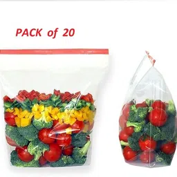 20 Zipper Multi-Purpose Storage Slider Bags Reusable Ziplock Pouch Travel Storage Vacuum Bags-image-52