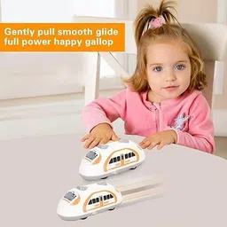 countrylink Vande Bharat Toy Train Double Friction Powered Push &Go HighSpeed Train for Kids image 4