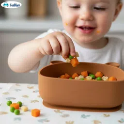 funblast Silicone Suction Bowl for Babies | Safe BPA-Free Feeding Bowl - Silicone image 2