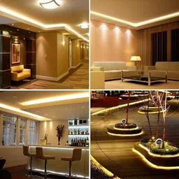 33 foot 10m rope light waterproof high brightness for indoor/outdoor use 1200 LEDs 10 m Yellow Steady Strip Rice Lights image 3