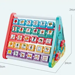 n2k2 enterprise 5in1 Activity Triangle Cube for Babies Montessori Learning Assembly Toy for Kids image 4